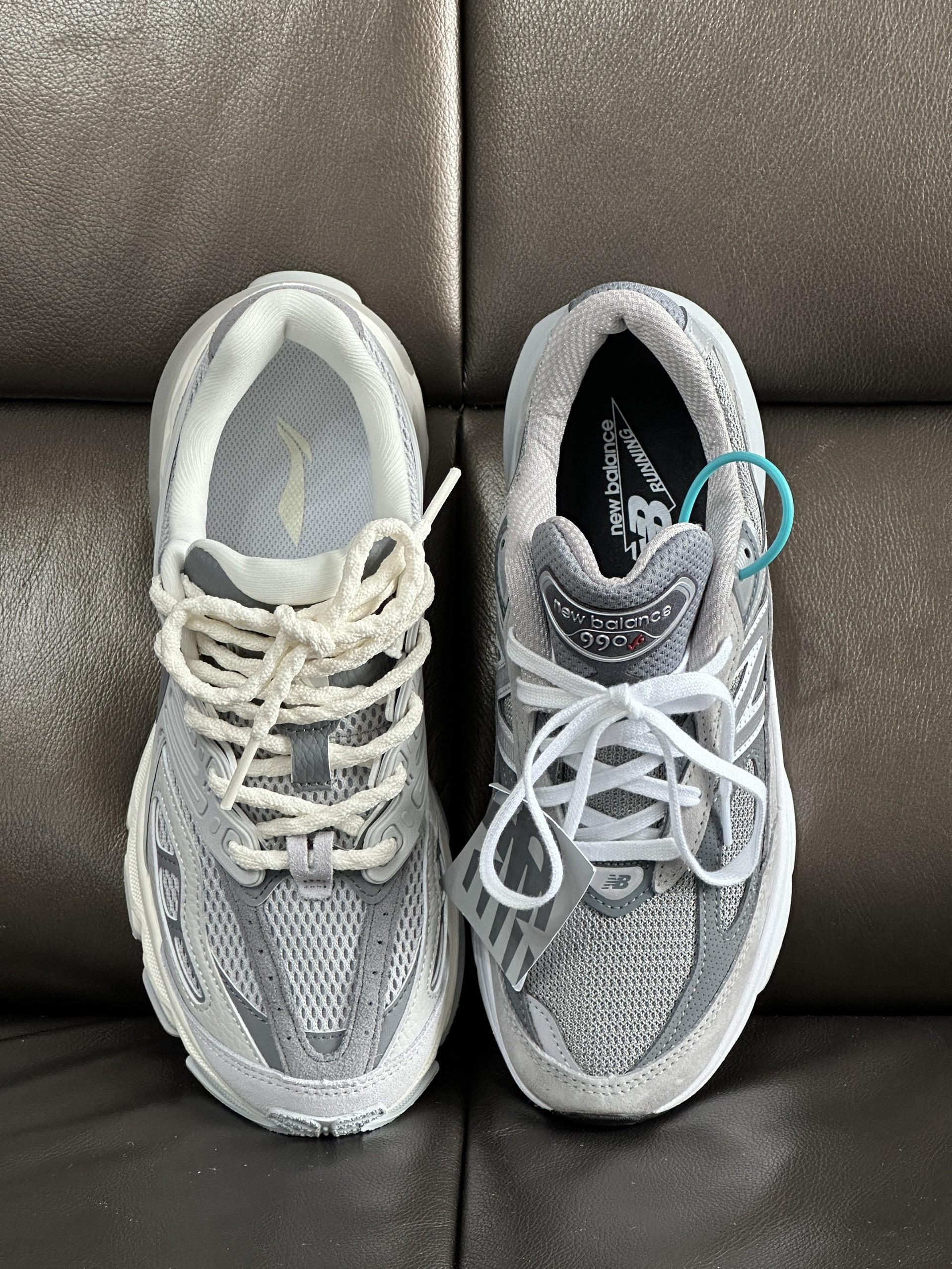 颜控元祖灰 | 李宁廿山 VS 990V6